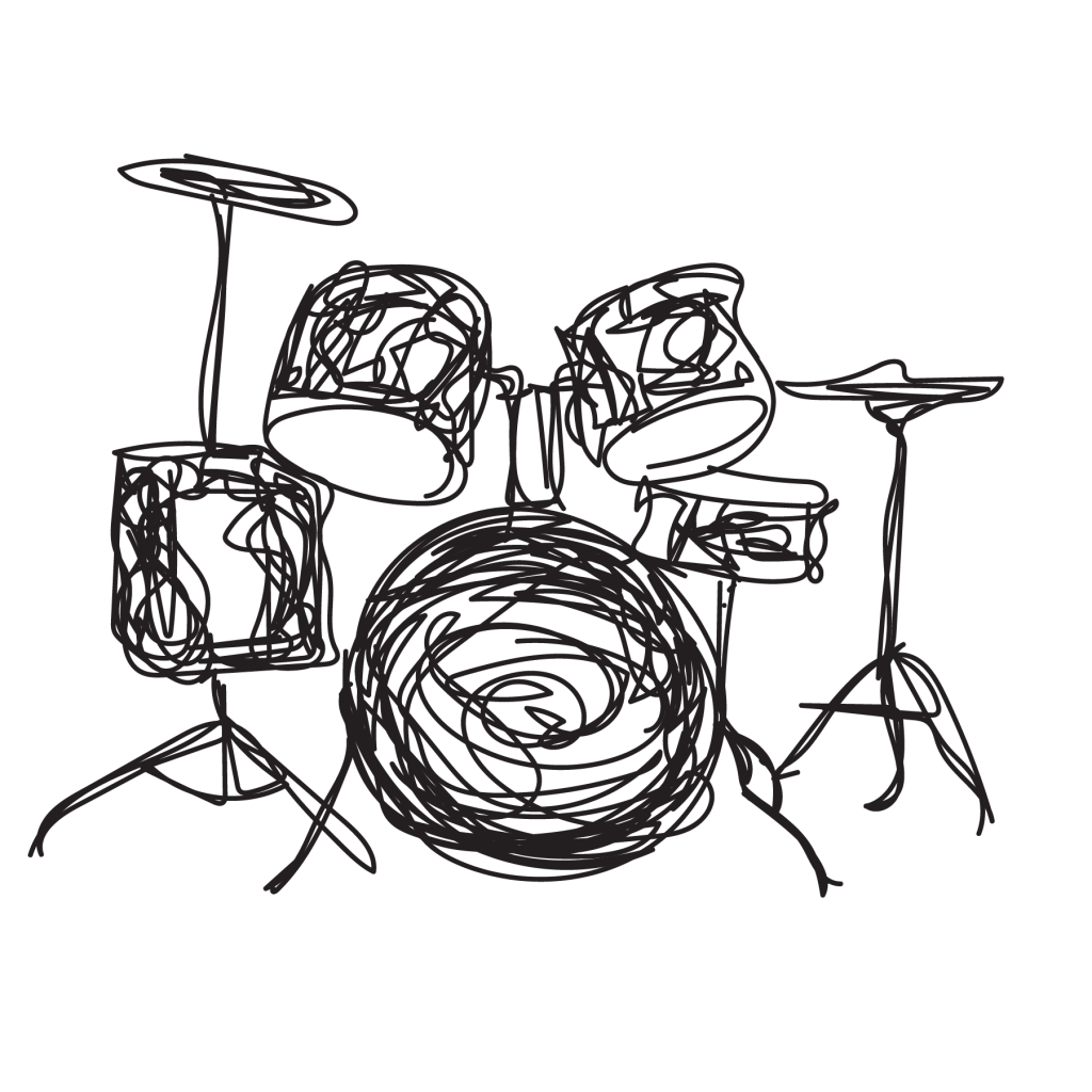 sketch of drums