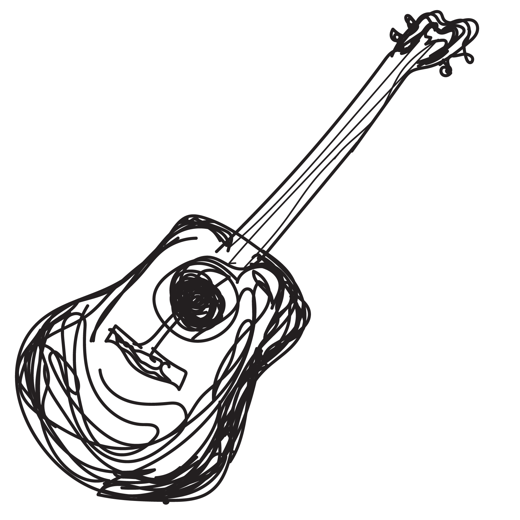 sketch of a ukulele