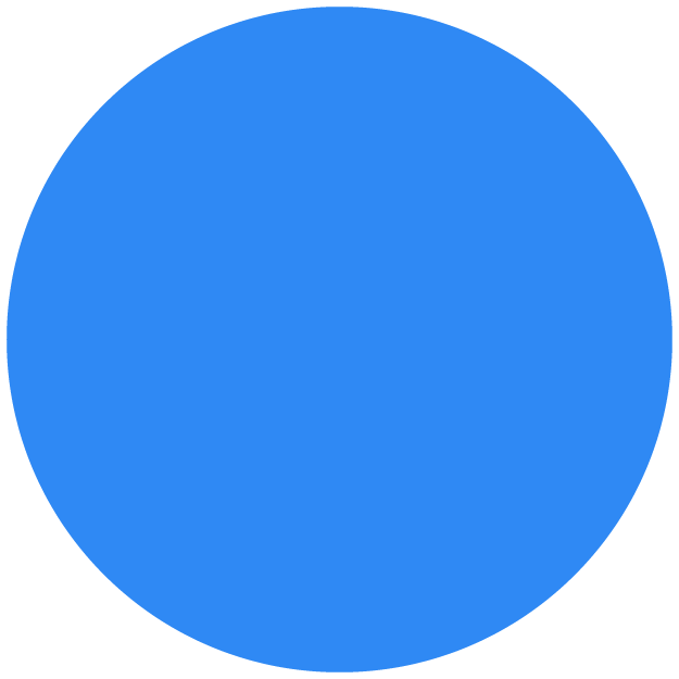 big light blue dot