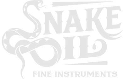 snake oil logo white