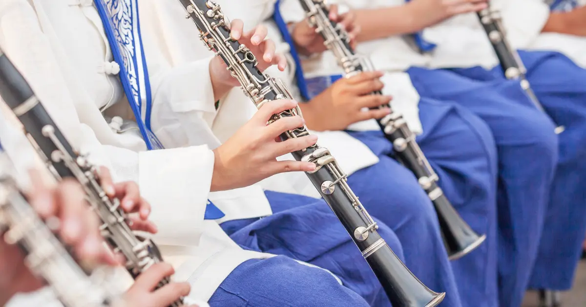 instruments in a marching band